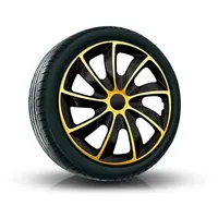 NRM Radzierblende Quad schwarz/Gold 16 Zoll 4er Set