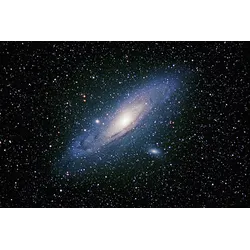 Fototapete PAPERMOON "Andromeda-Galaxie", bunt (mehrfarbig), B:5m L:2,8m, Vlies, Tapeten