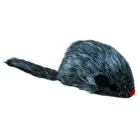 Trixie Zappel Maus 8 cm grau
