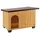 Ferplast Hundehütte Baita 80, Hundehaus aus Kiefernholz, 95,5x65x65,5cm