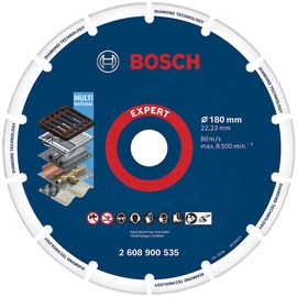 Bosch Professional EXPERT Diamond Metal Wheel Diamanttrennscheibe 180x22.23mm, 1er-Pack (2608900535)