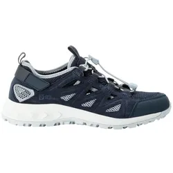 Wanderschuh JACK WOLFSKIN "WOODLAND 2 HYBRID LOW W", Gr. UK 8,5 - EU 42,5, Normalschaft, grau (grafit), Main Material Second Material 100% Polyamide Sole 100% Rubber/ EVA, Schuhe