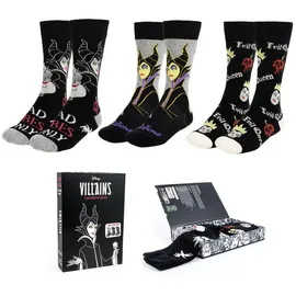 Cerdá Disney Villains Socken 3 Paare Schwarz 36-43