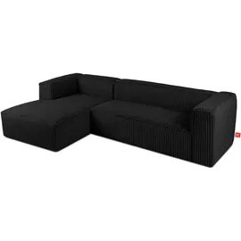 Konsimo Ecksofa Ferox ¦ schwarz ¦ Maße (cm): B: 305 H: 73
