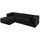 Konsimo Ecksofa Ferox ¦ schwarz ¦ Maße (cm): B: 305 H: 73