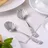 Gräwe Zuckerlöffel 2er Set Rosendekor