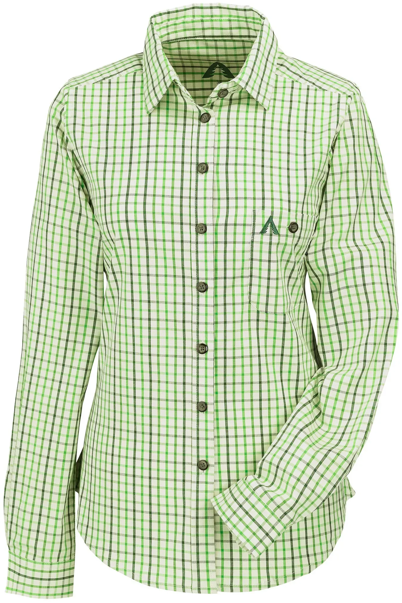 GRUBE Langarmbluse, off white check, 46