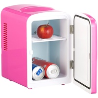 Mini-Kühlschrank AC/DC, 12/230V 4l, mit Warmhalte-Funktion, pink