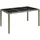 vidaXL Gartentisch mit Glasplatte Grau 150x90x75 cm Poly Rattan