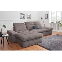 sit&more Ecksofa »Stardust L-Form«, wahlweise mit Bettfunktion und Bettkasten, grau