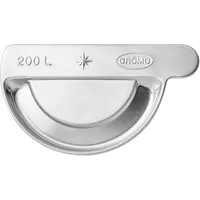 Grömo Zink-Steckrinnenboden halbrund, links, 250, 62651