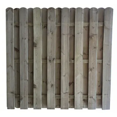 Bohlenzaun Staburo HOCH gerade Kiefer kdi grün 180x200cm
