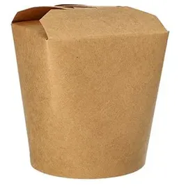 Papstar Snackboxen Pappe eckig 230 ml 25 St. Braun
