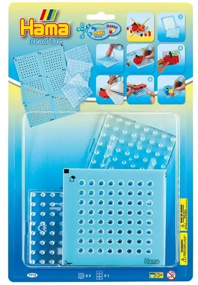 Bead-Tac Iron on bead plates Maxi 3 pcs