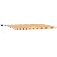 VidaXL Einziehbare Markise mit LED Gelb und Orange