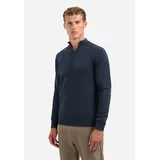 No Excess Stehkragenpullover Blau S