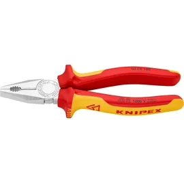 Knipex Kombizange verchromt isoliert mit Mehrkomponenten-Hüllen VDE-geprüft 180