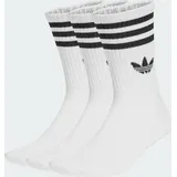 3-Streifen Crew Socken 3er-Pack - White / White / White - 37-39