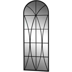 Chic Antique Spiegel mit Bogen antik Eisen, 64x180cm antik schwarz