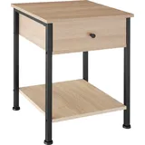 Tectake Nachtschrank Bradford 40 x 40 x 55,5 cm Braun