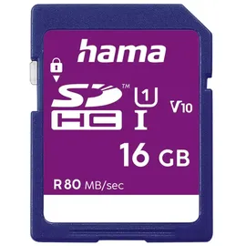 Hama SDHC 16 GB Class 10 80MB/s UHS-I 00124134