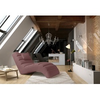 Stylefy Relaxliege Hollywood, Relaxliege, Liegesessel, Kissen rosa