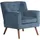 deluke Loungesessel MUSCAT Cord 72 x 80 x 74 cm Blau