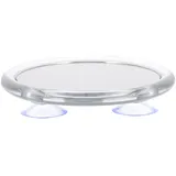 Amosfun Vergrößerungsspiegel mit Licht 20fach Weißer Kosmetikspiegel mit Saugnapf Leichtes Kunststoff und Glasdesign als Badezimmer Kosmetikspiegel