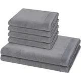 Möve Premium Handtuch-Set (6-teilig) Handtücher 6 ct Grau