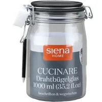 Siena Garden Drahtbügel-glas 'cucinare' 1,0 L Mit Stift & Schwamm