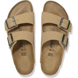 Birkenstock Arizona Birko-Flor Nubuk schmal latte cream 37