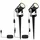 Luminea 2tlg.-Erweiterungs-Set Aluminium 425 Lumen 6 W inkl. Erdspieß schwarz
