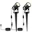 Luminea 2tlg.-Erweiterungs-Set Aluminium 425 Lumen 6 W inkl. Erdspieß schwarz