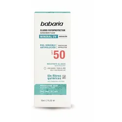 Sonnenschutz-Fluid Babaria Solar Mineral Uv Spf 50 50 ml