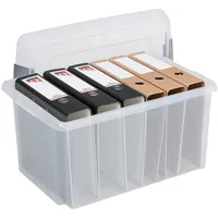SUNWARE Nesta Office Aufbewahrungsbox 60L transparent grau