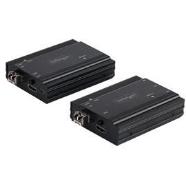 Startech StarTech.com 4K HDMI LWL Extender - HDMI Video & USB Remote KVM Switch/Console Extender - bis zu 300m (MultiMode) - 2x 10G MMF SFP+ Module - KVM Extension Kit (TX/RX)