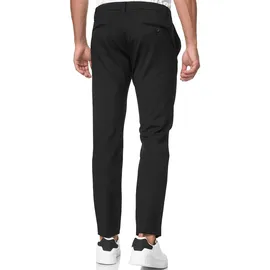 Indicode Anzughose "INRoedekro", Herren, Gr. 30, Länge 34, schwarz, Web, Obermaterial: 65% Polyester, 35% Baumwolle, unifarben, slim fit knöchellang, Hosen Anzughose, gepflegter Look mit gerade geschnittener Beinform