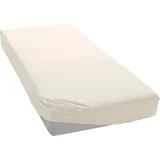 bellana Spannbettlaken Baumwolle-Jersey 180 x 200 - 200 x 200 cm weiß 1 St.