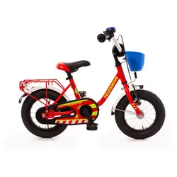 BACHTENKIRCH Kinderfahrrad »12" FEUERWEHR«, Rücktritt, rot