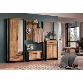Home Affaire Elda Garderoben-Set 249 x 195 x 39 cm Schwarz