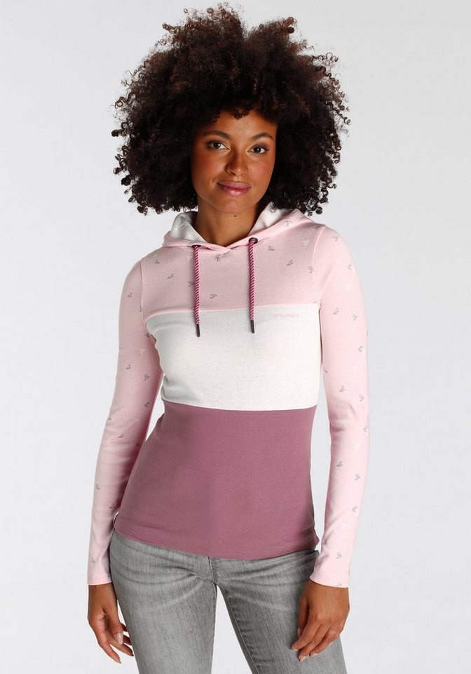 KangaROOS Kapuzenshirt im trendigen Colorblocking-Design rosa 40/42 (M)