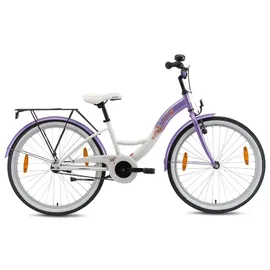 Bikestar Classic 24" lila/weiß Rücktrittbremse