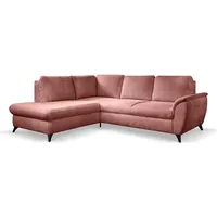 Ecksofa Geneva Stoff Rosa