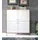 trendteam Highboard Touch in weiß matt B/H/T: ca. 123x136x40 cm - Eiche, weiß