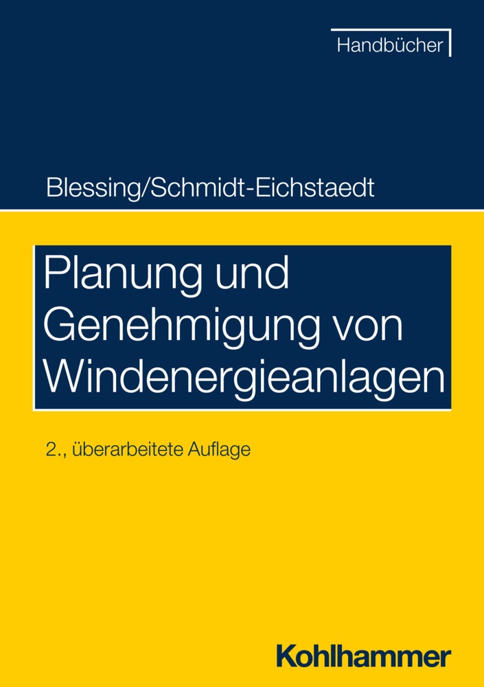 Planung Und Genehmigung Von Windenergieanlagen - Matthias Blessing  Gerd Schmidt-Eichstaedt  Kartoniert (TB)