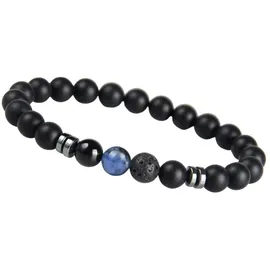 GOOD.designs Perlenarmband aus echten Natursteinen blau