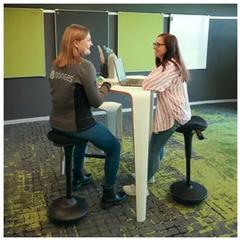 Dönges Ergonomische Stehhilfe mit Swingfuß, schwarz