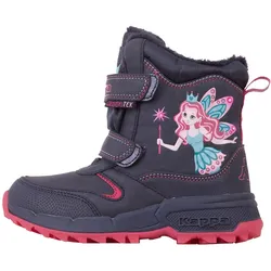 Winterboots KAPPA, Gr. 26, blau (navy, pink), Synthetik, sportlich, Schuhe, - mit kuschelig-warmem Webpelzfutter