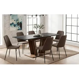 B&D home Willem 120-160 x 76 x 80 cm schwarz