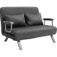 Homcom Schlafsofa mit Armlehne Schlafsessel Gästebett, Klappmatratze, Klappbett